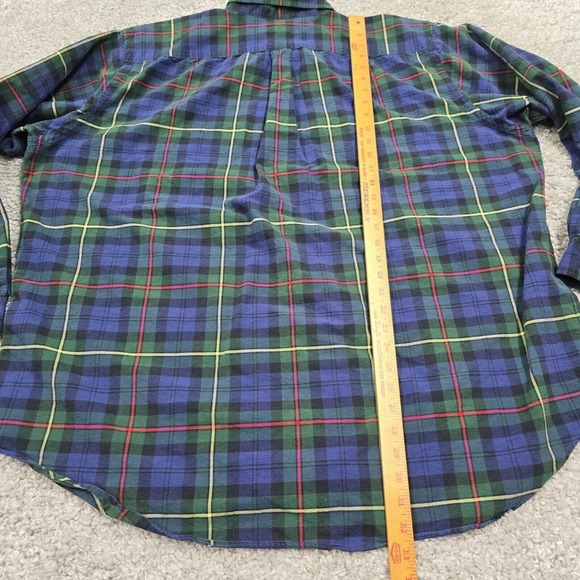 Ralph Lauren Shirt Mens 2XLT Plaid Button Down Long‎ Sleeve Red Pony Office - Picture 8 of 10